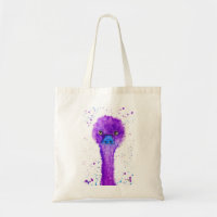 Cute purple emu