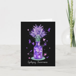 Cute Purple Flower National Epilepsy Awareness 202 Card