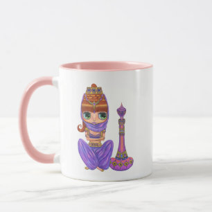 Cute Purple Genie Doll Belly Dancer Girl Mug