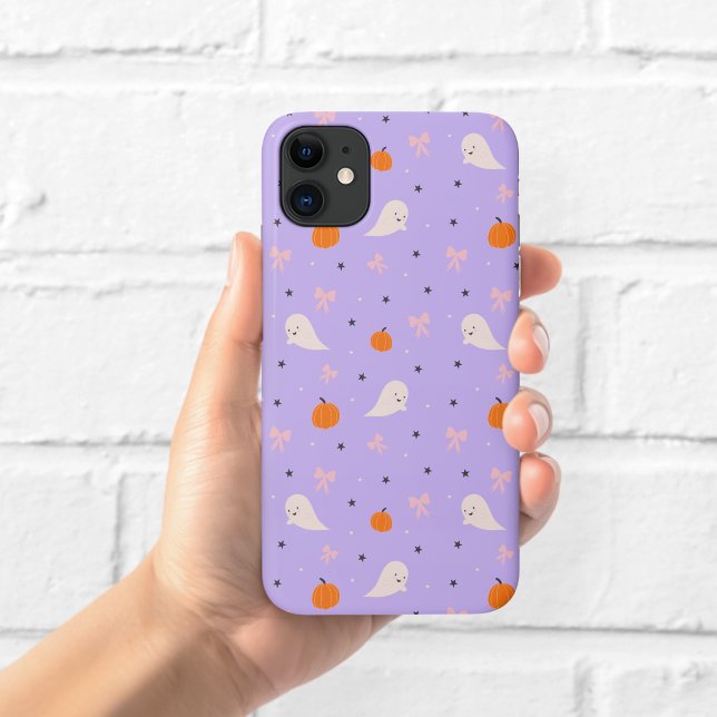 Cute Purple Halloween Ghost Pattern Phone Case (Creator Uploaded)
