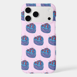 Cute Purple Heart Cake Pattern