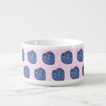 Cute Purple Heart Cake Pattern