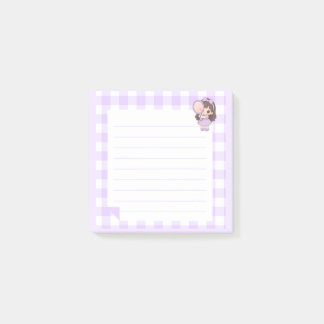 Cute Purple Kawaii Girl Chibi Notepad