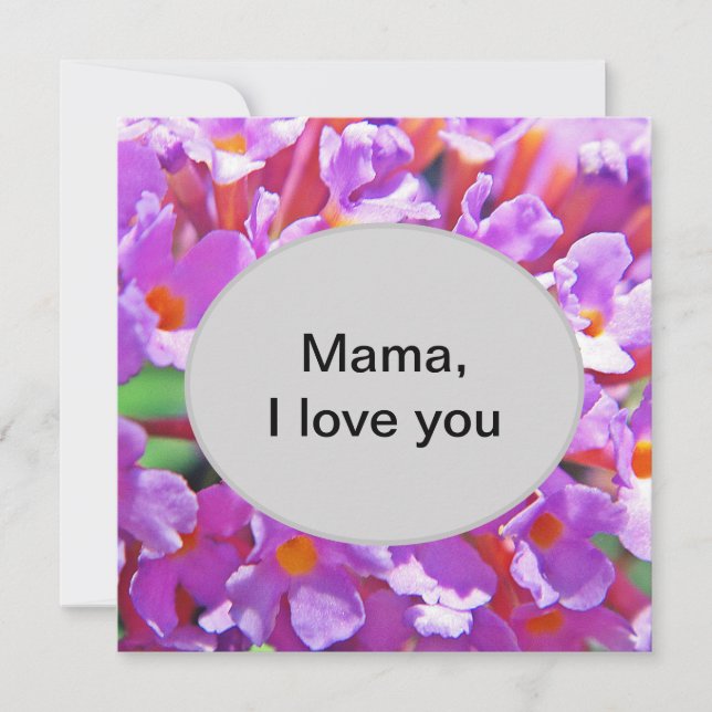 Cute Purple Little Flowers (Front)