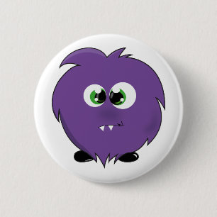 Cute Purple Monster 2 Inch Round Button