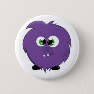 Cute Purple Monster 2 Inch Round Button