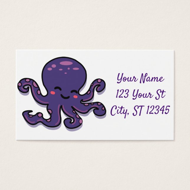 Cute Purple Octopus Thunder_Cove (Front)