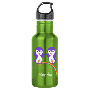 Cute Purple Penguin 532 Ml Water Bottle