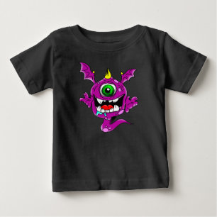 Cute Purple People Eater Monster Baby T-Shirt