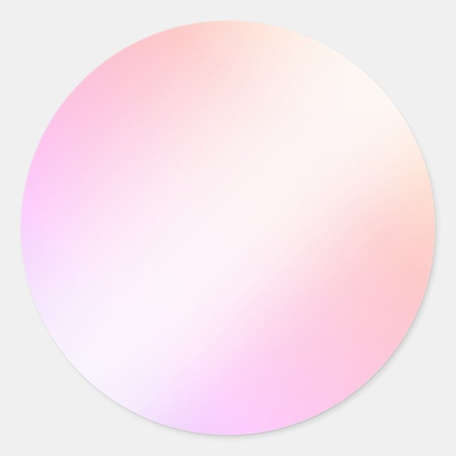 Cute Purple Pink Ombre Blank Elegant Chic Stickers (Front)