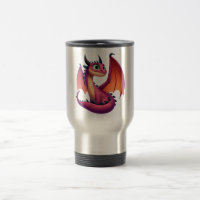 Cute purple/red cartoon dragon