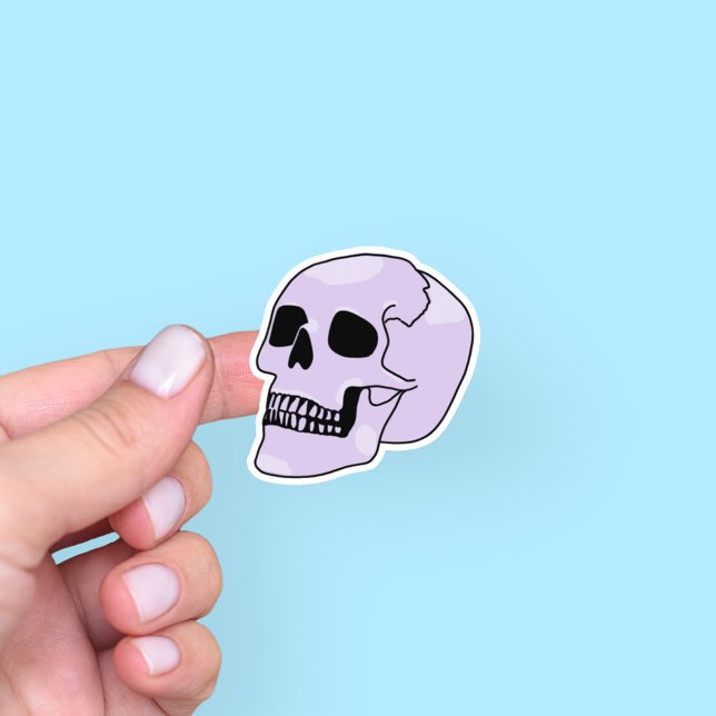 Cute Purple Skull Sticker (Creator Uploaded)