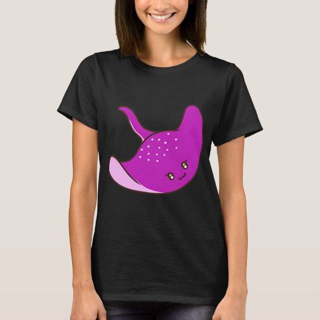 Cute purple stingray T-Shirt (Front)
