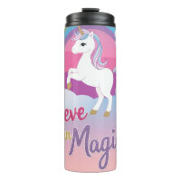 Cute Purple Unicorn in a Starry Sky