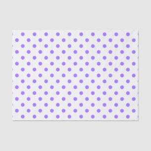 Cute Purple & White Polkadots Tissue Paper