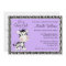 Cute Purple Zebra Girl Baby Shower