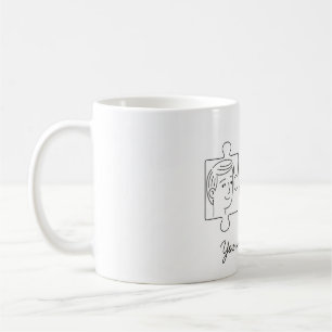 Cute Puzzle Couple "You Complete Me" Valentine's D Coffee Mug