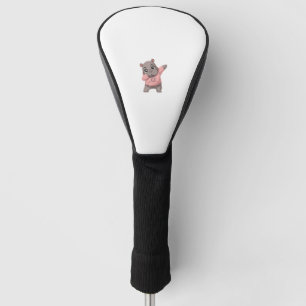 Cute Pygmy Hippo Kids Girls Boys Dabbing Moo Deng Golf Head Cover