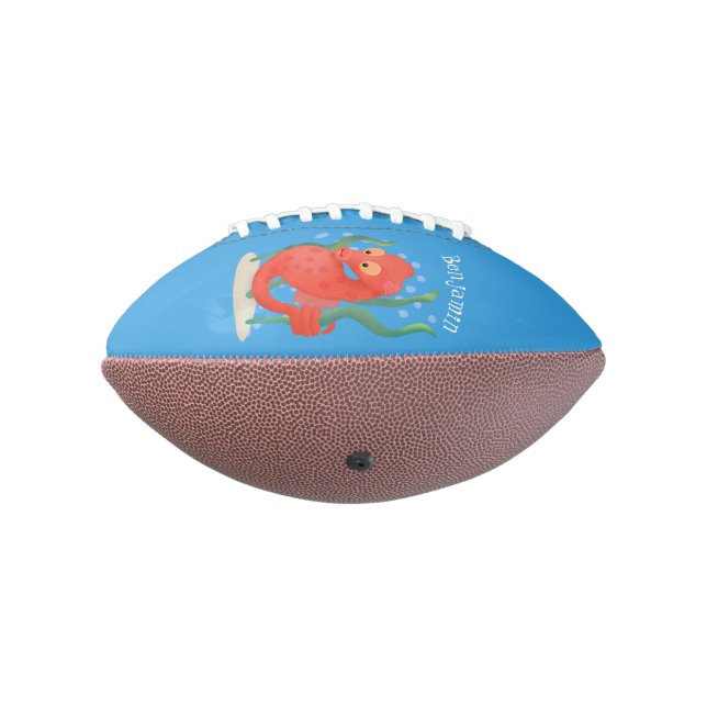 Cute pygmy seahorse cartoon football (Rotated 270)