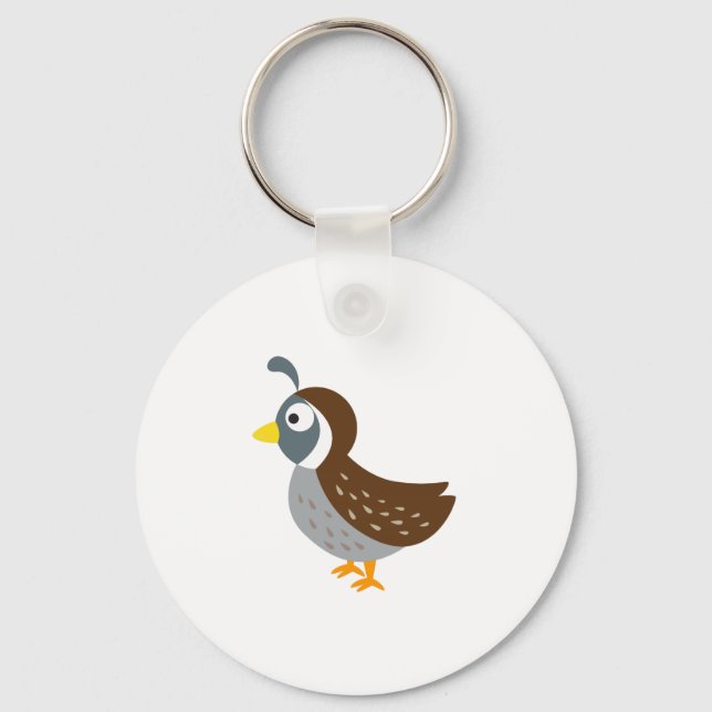 Cute Quail Keychain (Front)