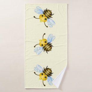 Cute Queen Bee Bath Towel