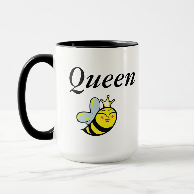 Cute Queen Bee Cadeau Café Mugs (Gauche)