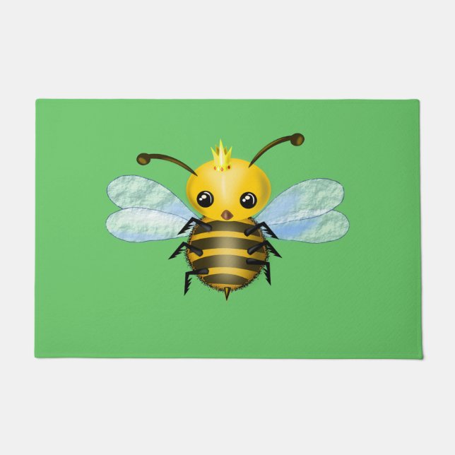 Cute Queen Bee Doormat (Front)