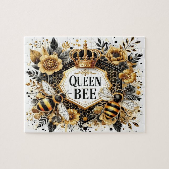 Cute Queen Bee Jigsaw Puzzle (Horizontal)