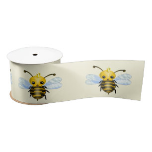 Cute Queen Bee Ribbon Satin Ribbon