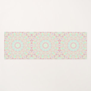 Cute Quirky Boho Hippie Colourful Pastel Mandala Yoga Mat