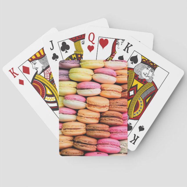 Cute Quirky Macaroons Playing Cards (Back)