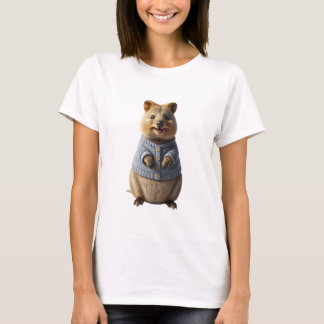 Cute Quokka in Knitted Sweater Digital Art