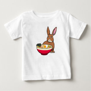 Cute Rabbit and Ramen Baby T-Shirt
