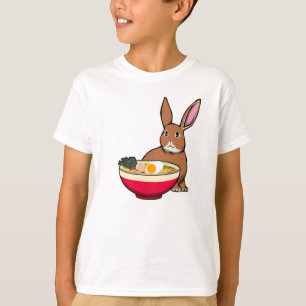 Cute Rabbit and Ramen T-Shirt