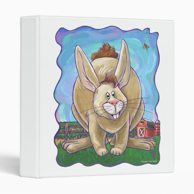 Cute Rabbit Animal Parade Binder (Front/Spine)