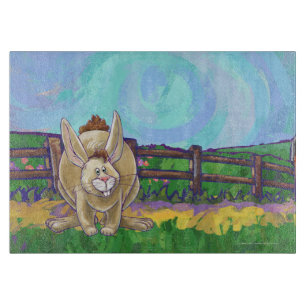Cute Rabbit Animal Parade Cutting Board