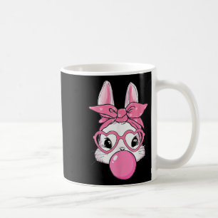 Cute Rabbit Bunny Blowing Bubble Gum Easter Day Coffee Mug