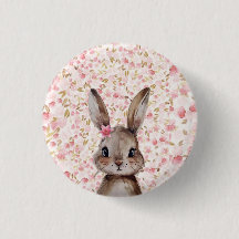 Cute Rabbit Button Accessory