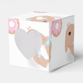 Cute Rabbit Cartoon Bunny Girls Birthday Party Favor Box