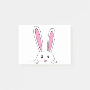 Cute Rabbit Clipart Peaking Cute Animals Bunny Post-it Notes