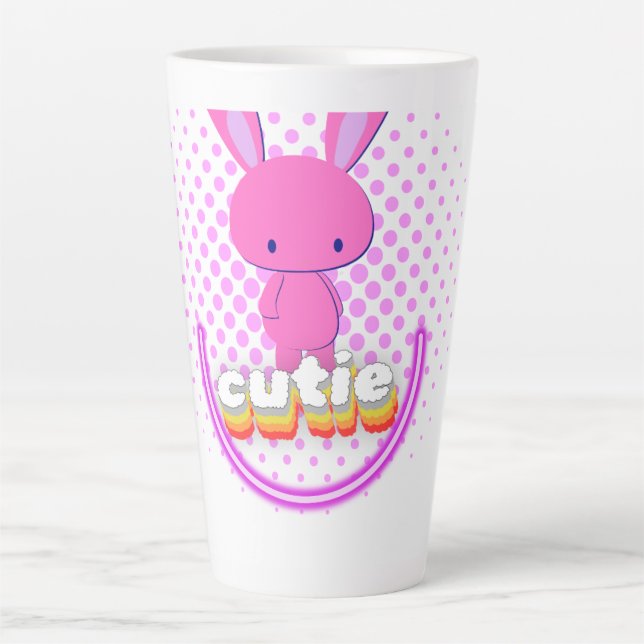 Cute Rabbit Latte Mug (Front)