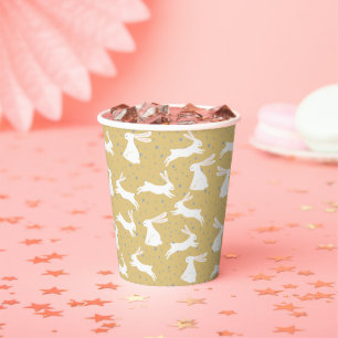 Cute Rabbit Pattern Design Paper Cups