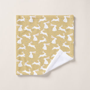 Cute Rabbit Pattern Design Wash Cloth