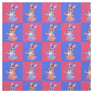 Cute Rabbit Pattern Fabric