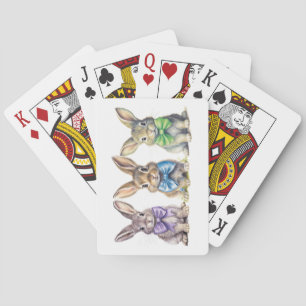 Cute Rabbit Playing Cards