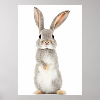 Cute Rabbit Portrait Digital Print