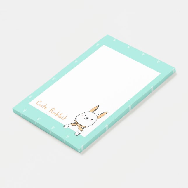 Cute Rabbit Post-it Notes (Angled)