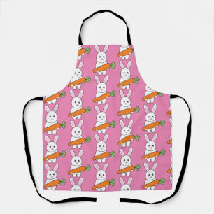 cute rabbit with carrot apron