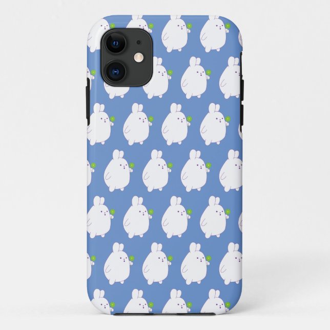 cute rabbit with flower  Case-Mate iPhone case (Back)