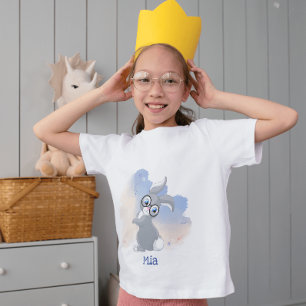Cute Rabbit with Glasses Personalized T-Shirt